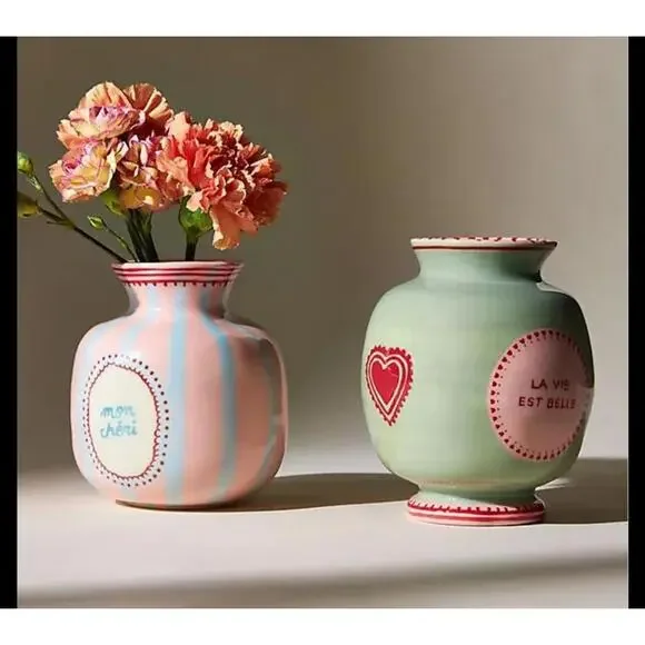 Laetitia Rouget Love Vase Anthropologie AnthroHome - Picture 3 of 13